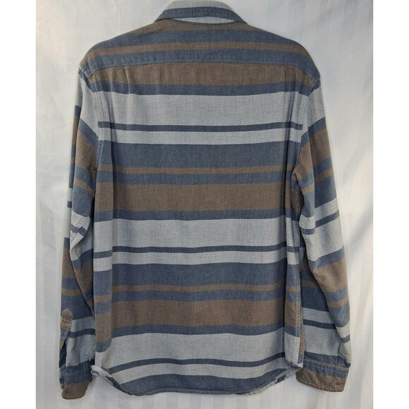 J. Crew Brushed Midweight Cotton Stripe Shirt H4831 Size L - Picture 9 of 16